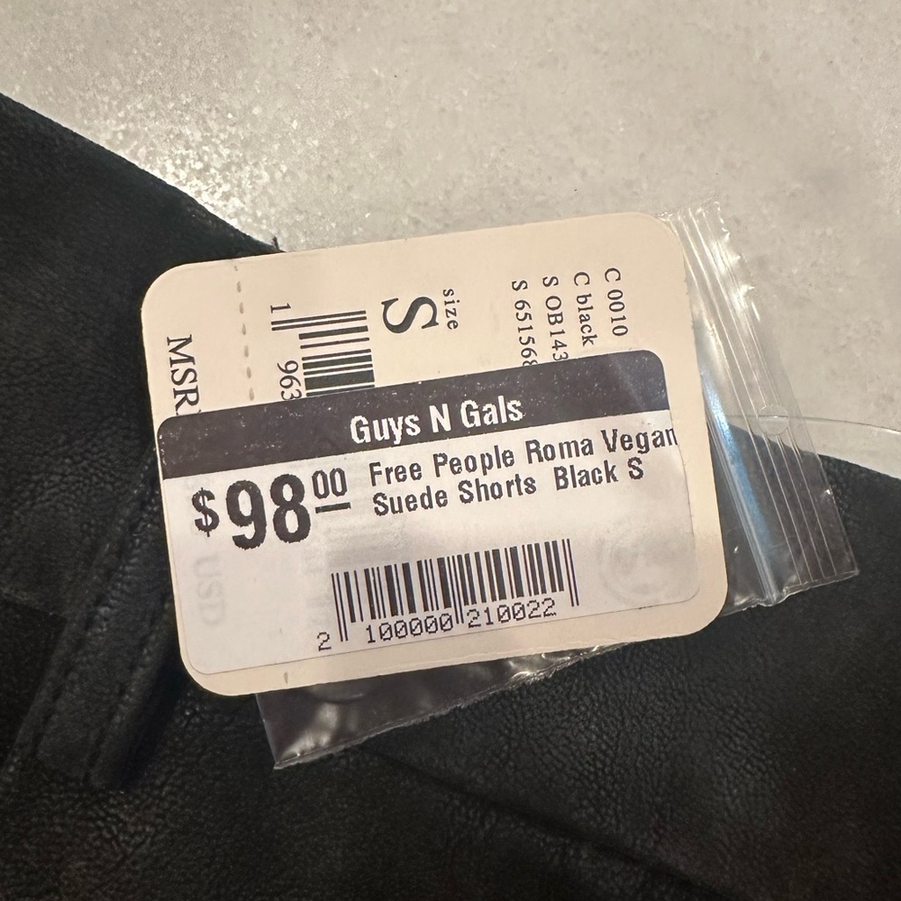 Free People Roma Vegan Suede High Waist Shorts - Picture 4 of 6